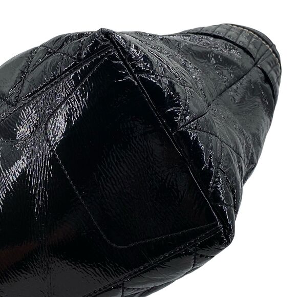 Coach Poppy Daisy Liquid Gloss Black Shoulder Bag Tote 18674 - Picture 8 of 16